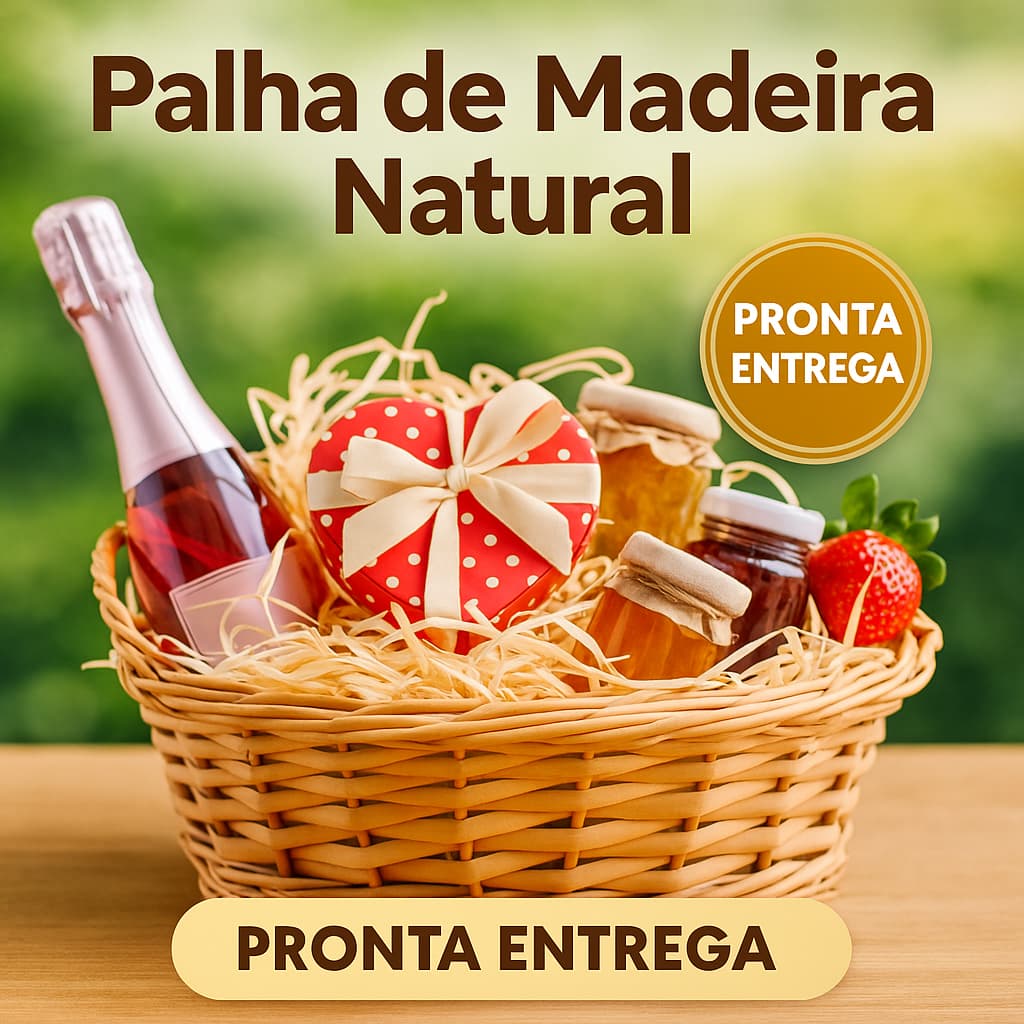 Palha Decorativa Natural Para Cestas e Decorações Pacote de Palha 50g