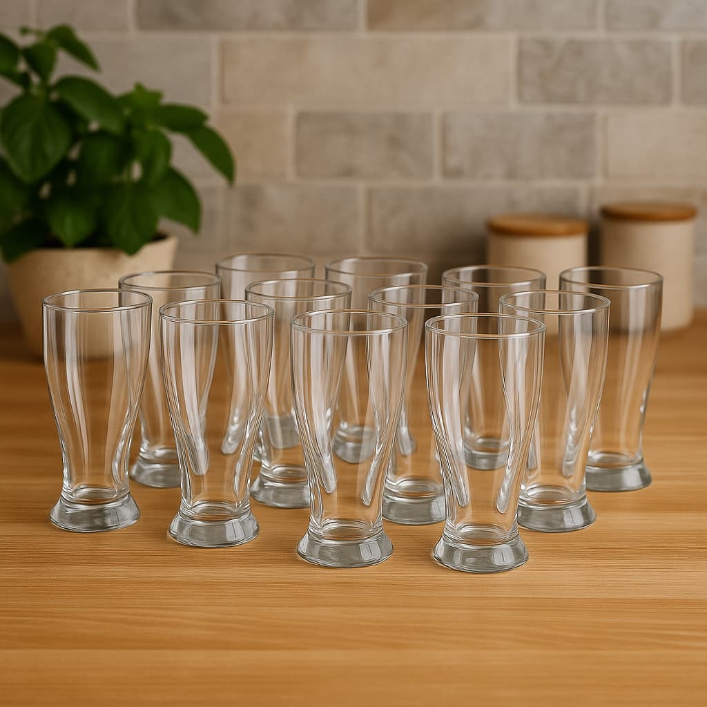 Conjunto de Copos Tulipa 200ml Vidro Premium Flux by Flashgoods Plasvale Glass