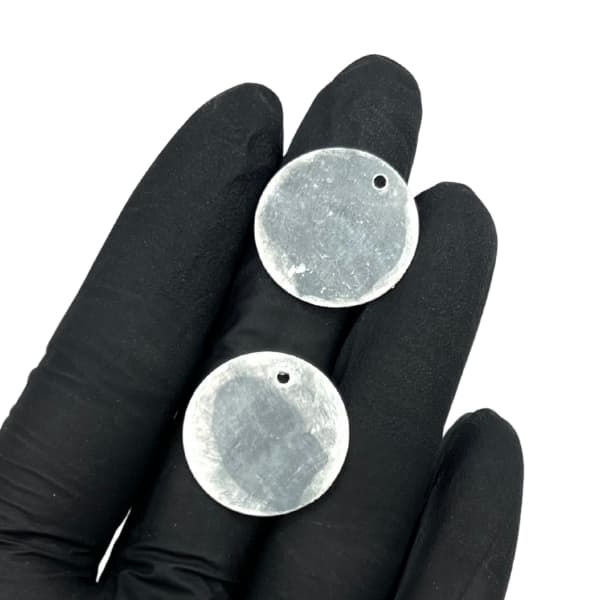 20mm - Pingente Madrepérola Natural Redondo – Escama de Calcário – Kit 10 ou 20 Unidades para Artesanato e Bijuterias