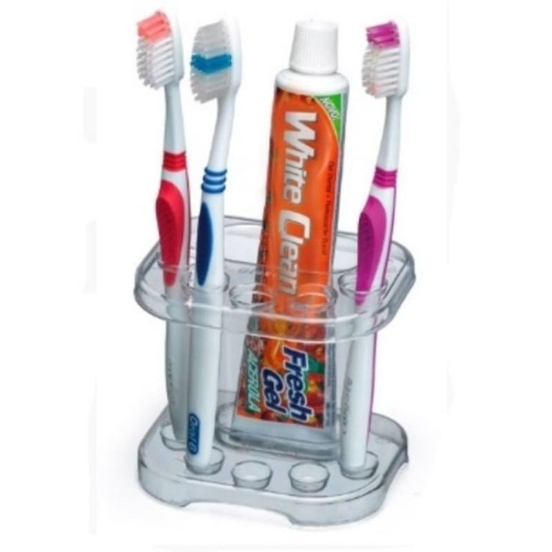 Suportes Porta Escovas De Dente Para 5 escovas e 1 Creme Dental