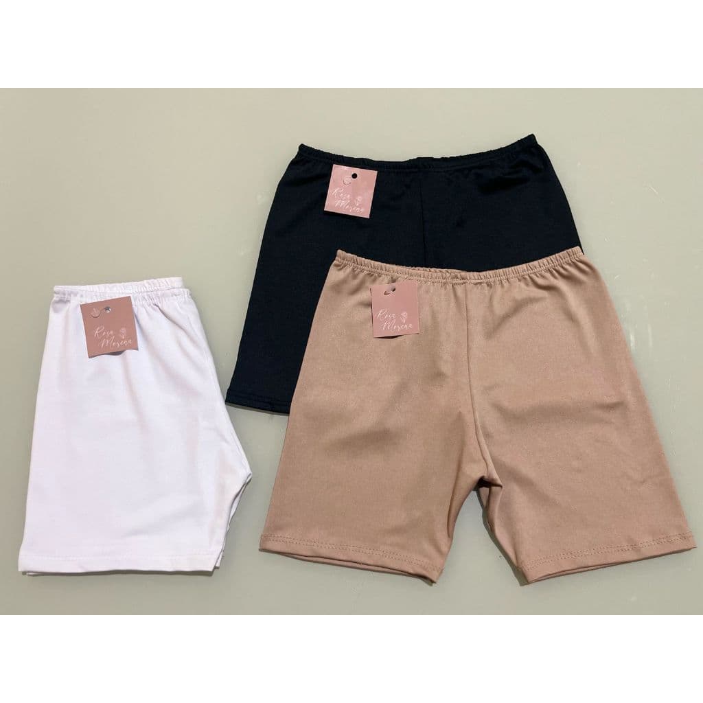 Kit Com 2 Short Anágua Infantil Menina Short Infantil Segunda Pele Para Usar Por Baixo de Vestido
