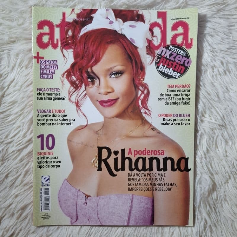 Revista Atrevida Rihanna - Avril Lavigne, Justin Bieber, Miley Cyrus, Britney Spears, All Time Low, McFly, Nx Zero