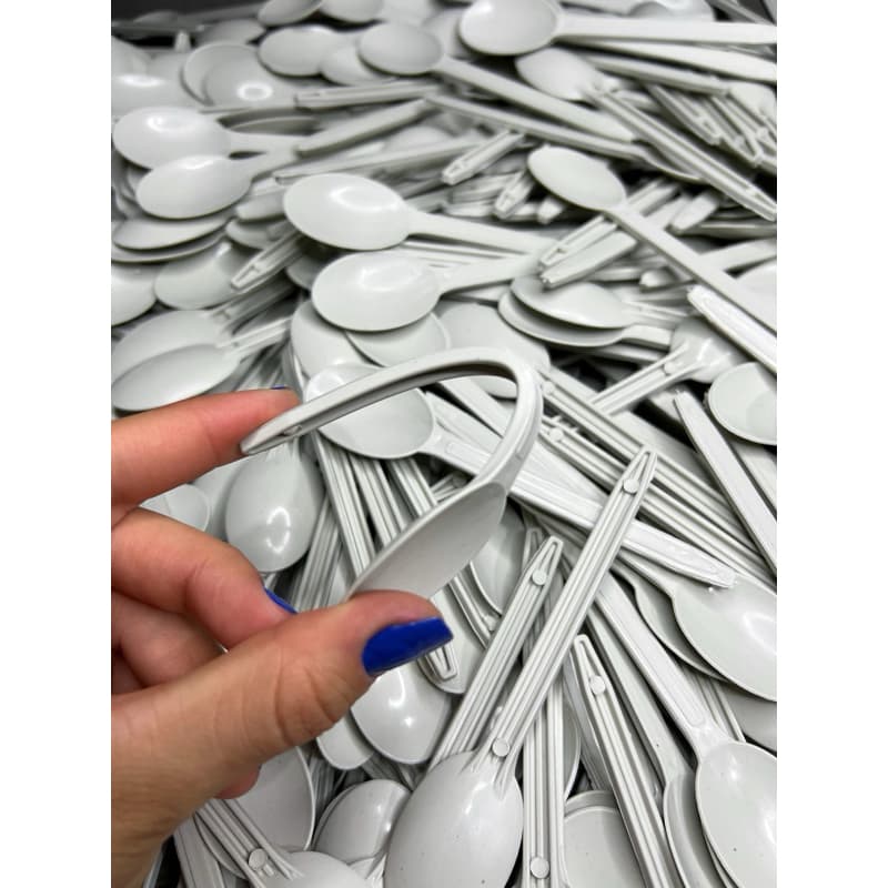 KIT 100~300 UNIDADE BRANCO; COLHERES DIVERSAS CORES (13,5 CM) PARA AÇAI, SORVETE E SOBREMESAS (REFORÇADA E INQUEBRÁVEL)