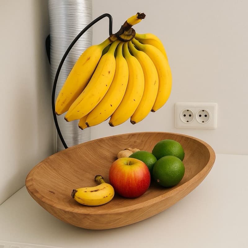 Suporte de Banana Organizador Frutas Aramado Decorativo Mesa Cozinha Moderna