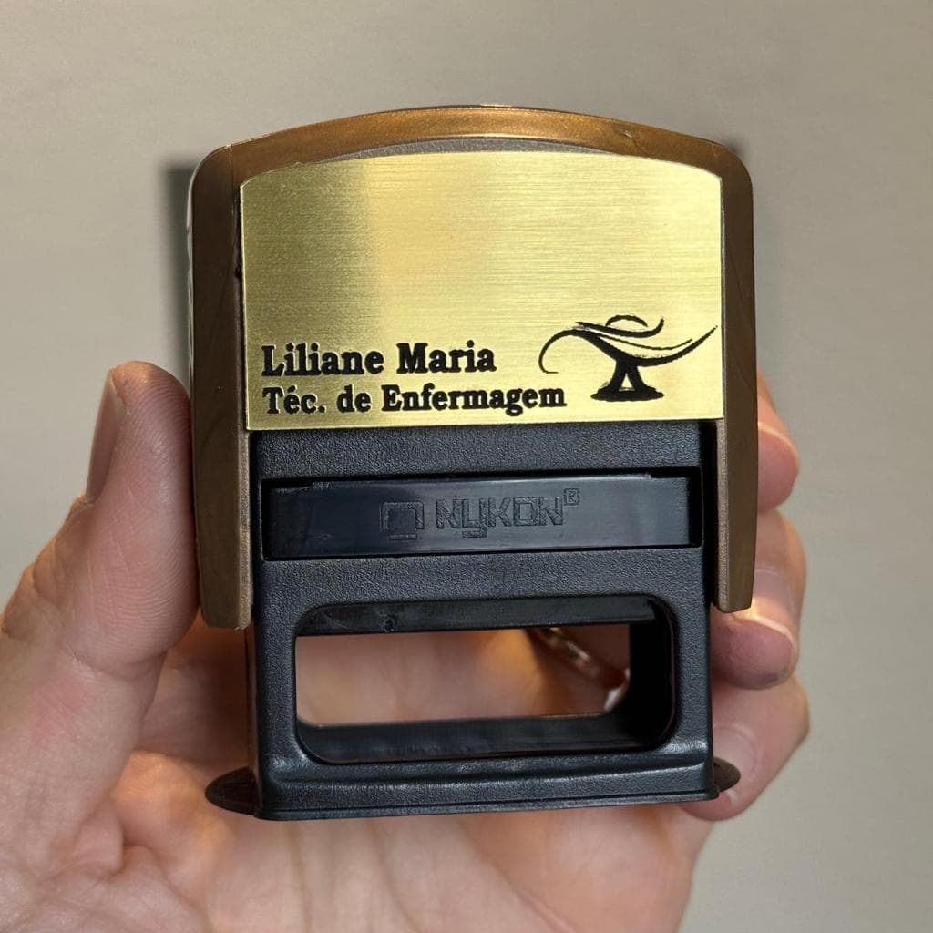 Carimbo e Placa Personalizada - Diversas Profissões e Modelos - ENVIAR DADOS CHAT/OBS