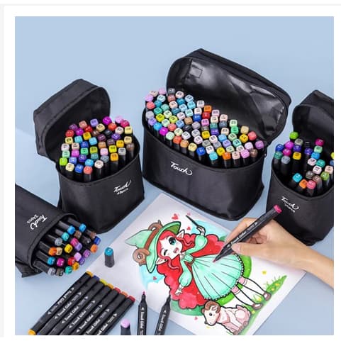 36/48/60/80/100/ peças Caneta Marcadora De Cabeça Dupla Conjunto De Canetas De Aquarela Especial Para Crianças AN