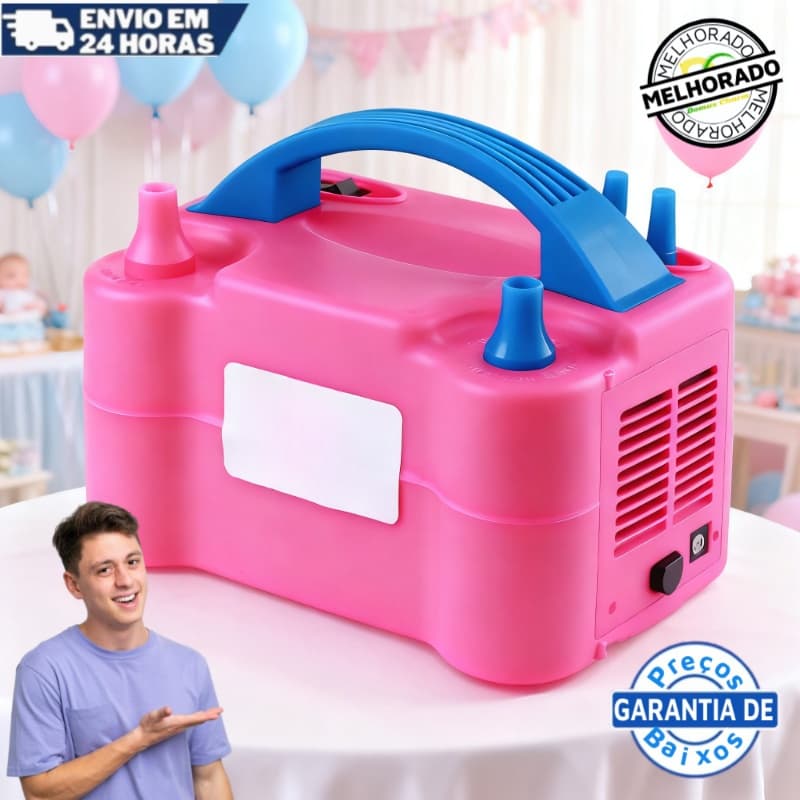 Inflador Elétrico de Balões Bexigas 110v/220v Festa Ornamentação Bomba de Encher Bola de Festas