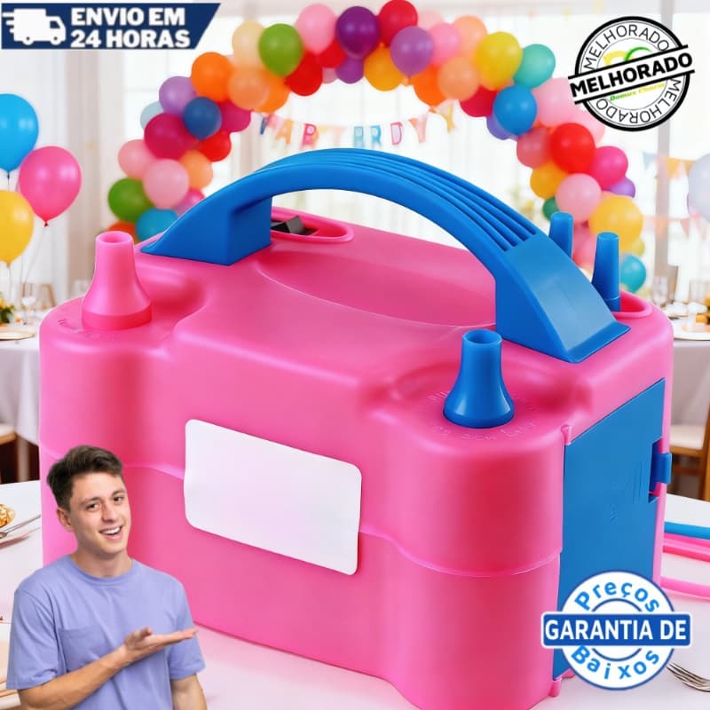 Bomba Encher Balões Bexigas Inflador Elétrico Automático 110V/220V Festa Ornamentação