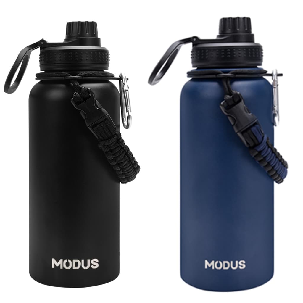 Modus 1000ml Garrafa Térmica Aço Inoxidável Com Alça Paracord
