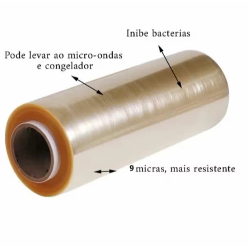 Rolo Bobina Plastico De Filme Pvc 28cm X 100 Metros Original BAC