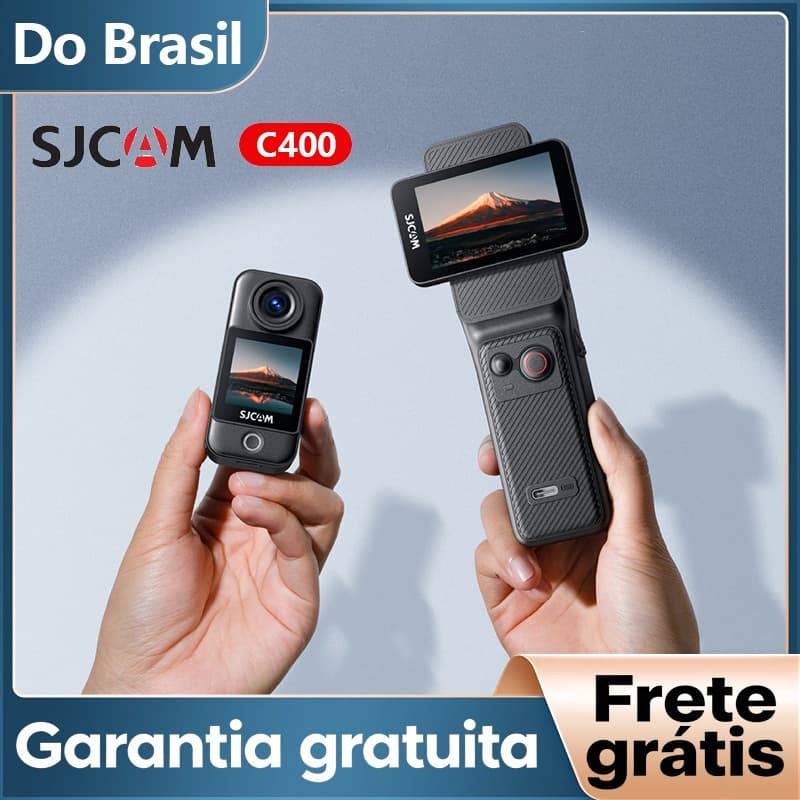 SJCAM C400 com Câmera de Ação 4K com Tela Dupla e Nivelamento de Horizonte
