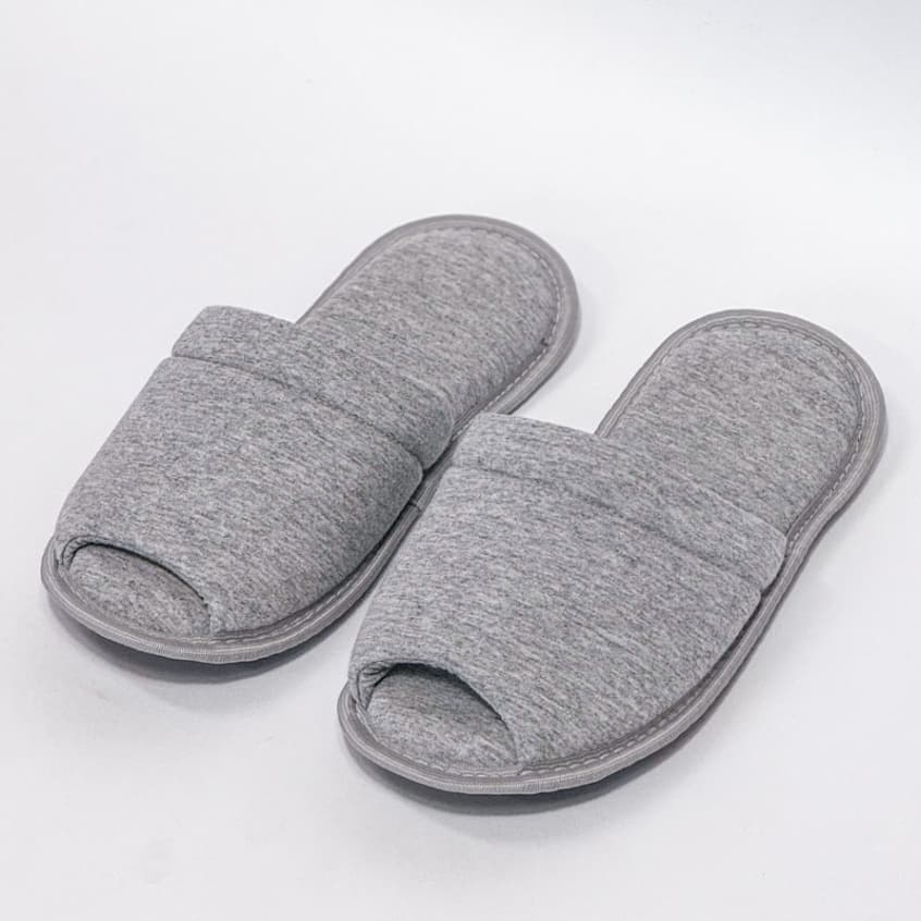 Pantufa Chinelo de Quarto Pano Tecido Laura Feminina Aberto Verão Para usar em Casa Leve Macio Slide