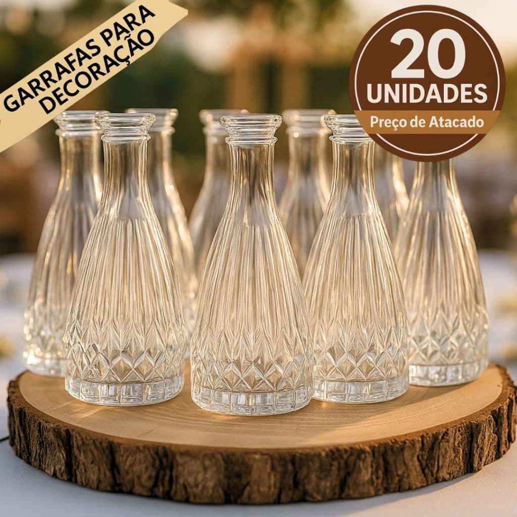 Kit 5/10/15/20 Vasos De Vidro 120ml Centro De Mesa Festa Casamento 15 Anos Batizado Arranjo Decorativo