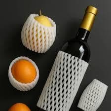 Rede Espuma EPE Branca 12cm e 20cm Redinha Proteção Copo Taça Garrafa Vidro Caneca Fruta Mamão Goiab