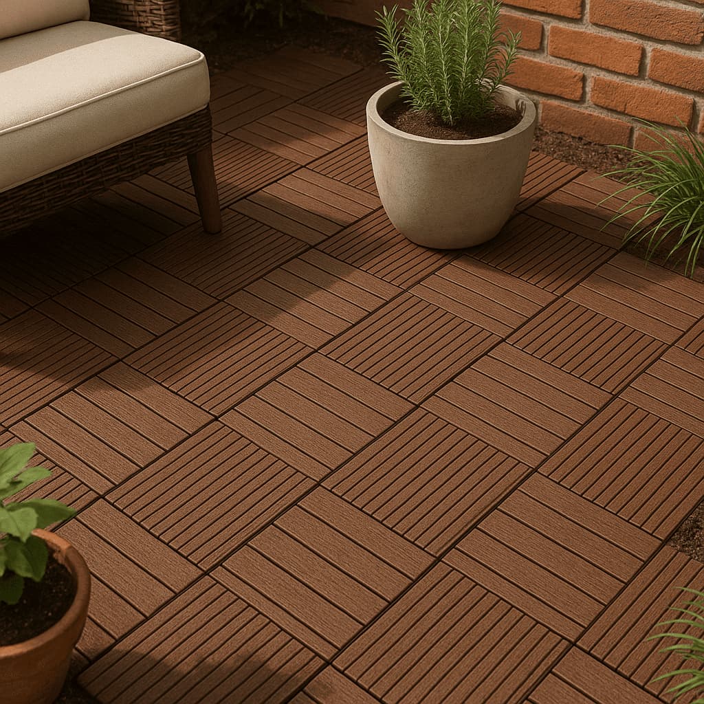 Kit Deck Modular 30x30cm Encaixe Rápido Antiderrapante