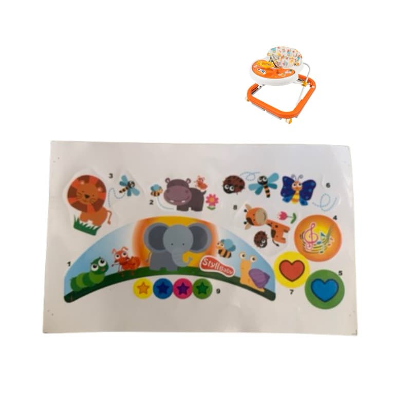 Adesivo para Andador Styll Baby Soft - Cartela