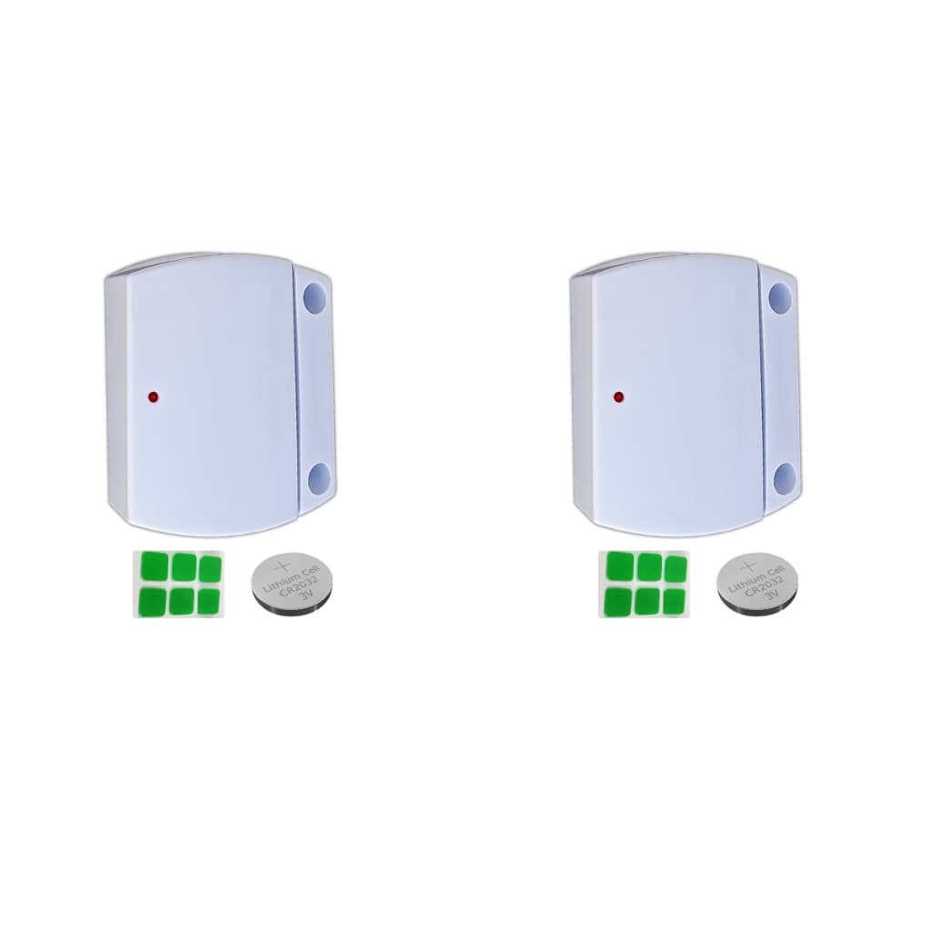 Kit 2 Sensores Magnéticos sem fio c/ Fita Dupla Face e bateria CR2032