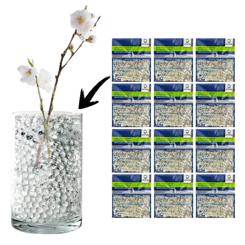 Grânulos De Polímero Acrílico 12 Pacotes Bolinhas De Gel Para Plantas - Javick