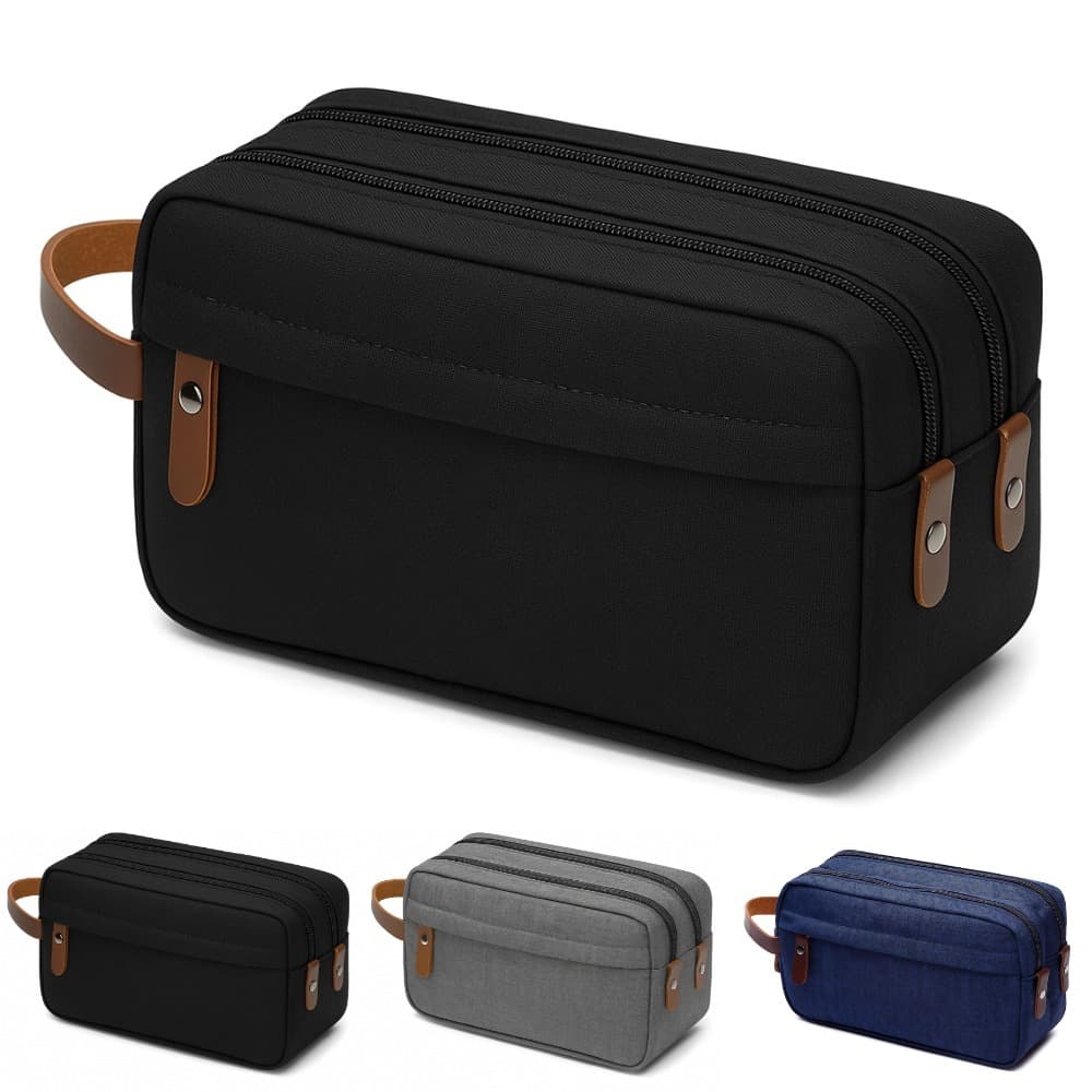 Necessaire de Viagem Executiva Unissex, Bolsa Organizadora com Alça, Estojo Grande, Impermeável Preminum