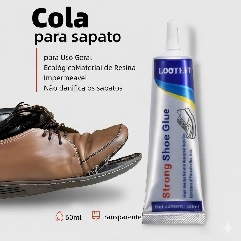 Cola Forte Universal Para Sapatos À Prova D'água Com Adesivo Reparos Rápidos Duradouro