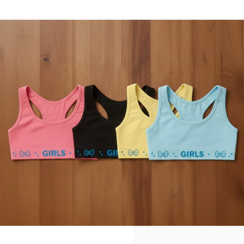 Kit 2 ou 3 Top Juvenil Infantil Menina Conforto 4 A 12 Anos Básico Lindo Sortido Confortável