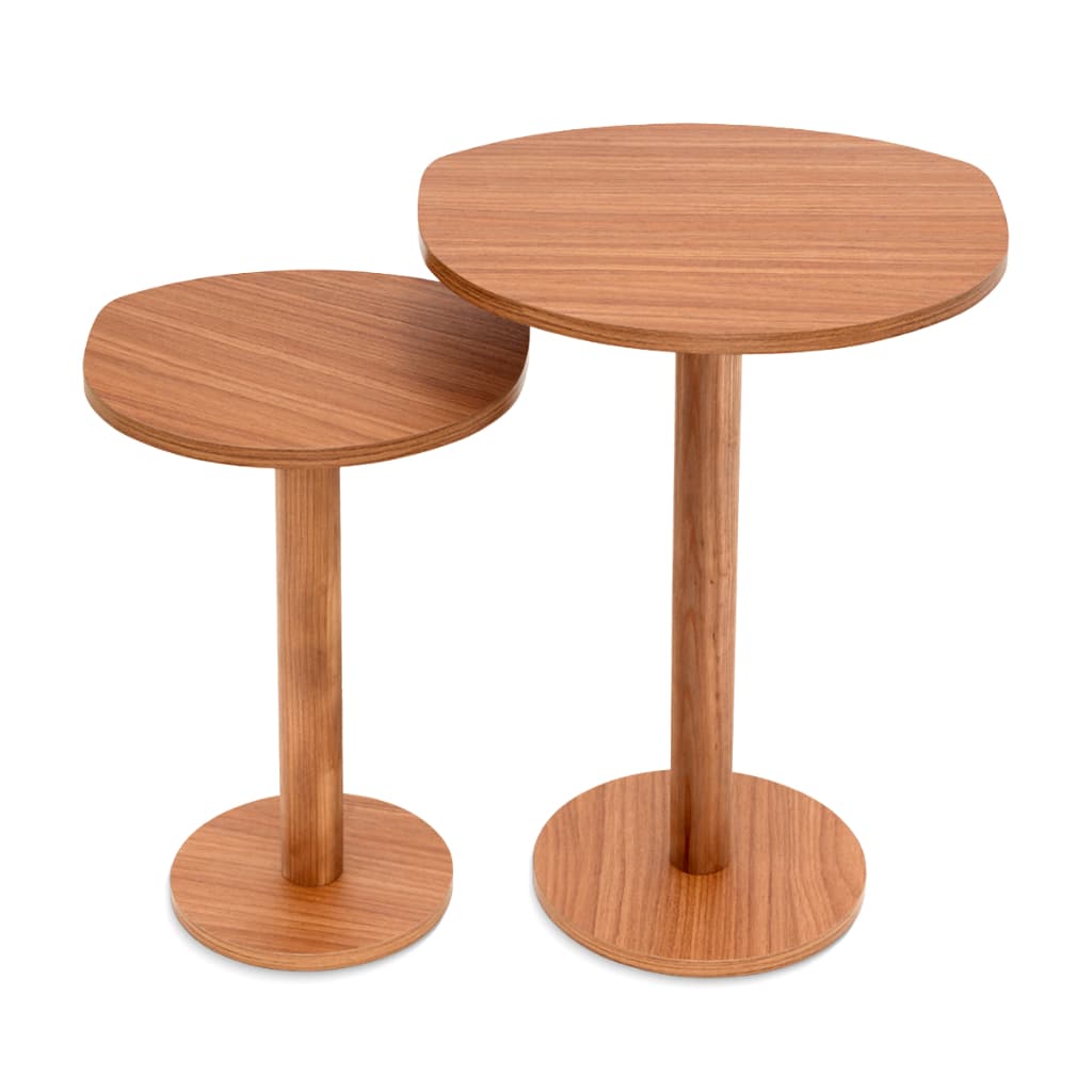 Mesa de Canto Orgânica, Mesa Apoio, Mesa Canto de Sala, Mesa Decoração, Conjunto 2 mesas