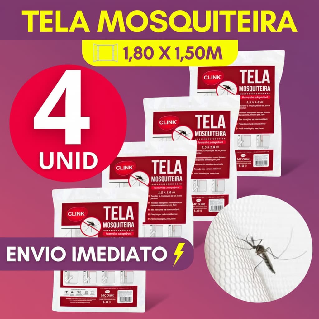Telas Mosquiteiras para Janelas Proteção Contra Mosquitos e Insetos