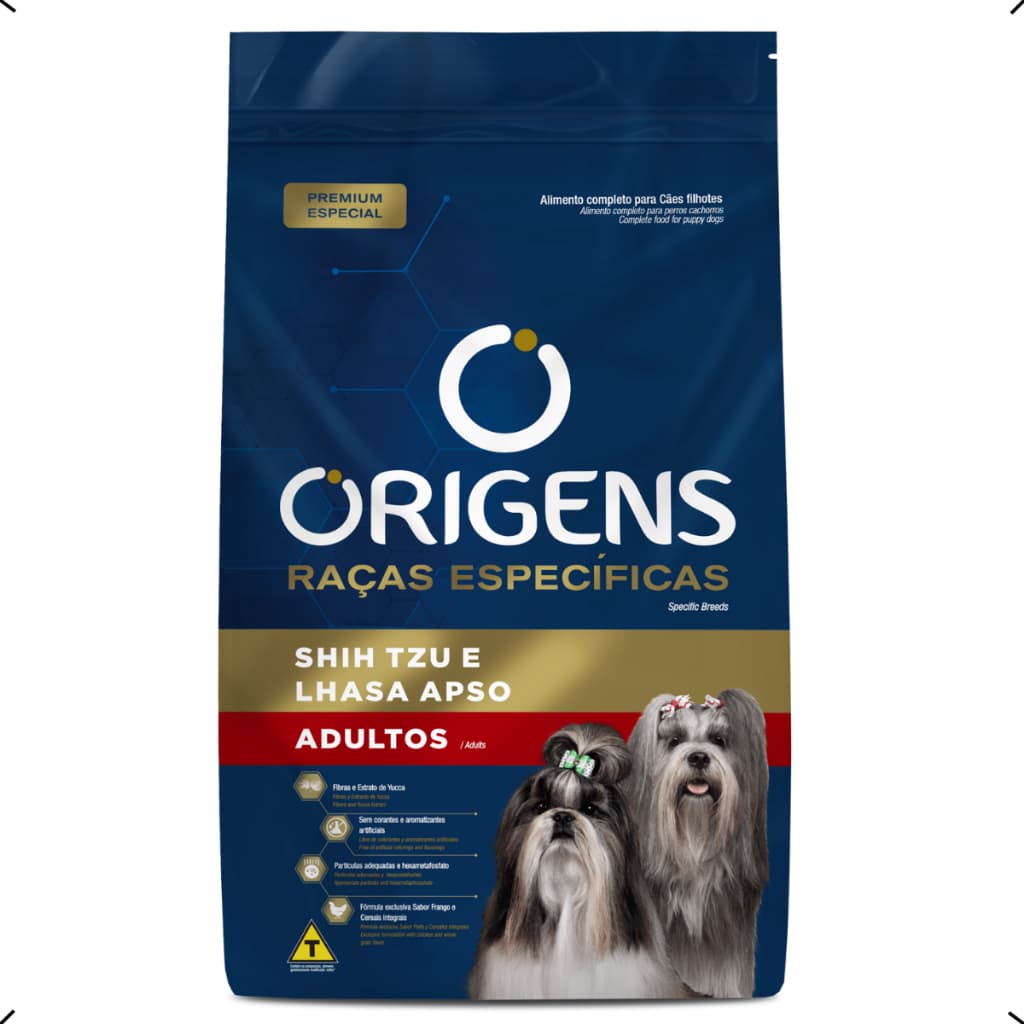 RAÇÃO ORIGENS SHIH TZU E LHASA APSO ADULTO 10KG