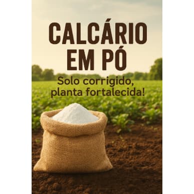 🌱 CALCÁRIO DOLOMÍTICO EM PÓ, CORRETIVO DE ACIDEZ,  PRODUTO PARA CORRIGIR O PH DO SOLO, EMBALAGEM DE 1, 3, 5 E 10 KGs