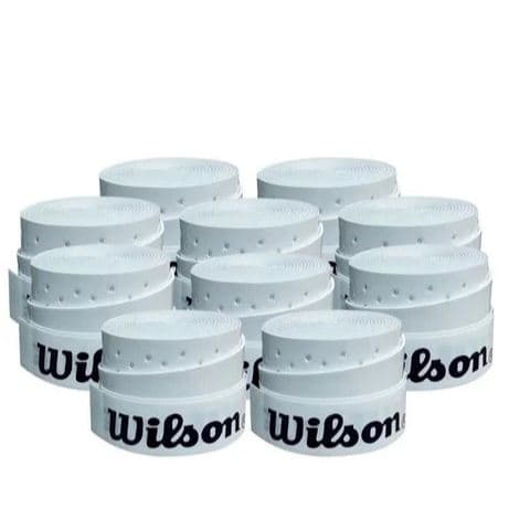 Overgrip Wilson Branco Perfurado - Para Raquete de Tennis, Beach Tênis, Padel, squash, badminton, frescobol