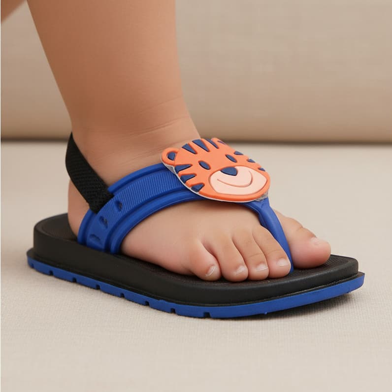 Sandália Chinelo Bebê Menino Com Elástico Confortável