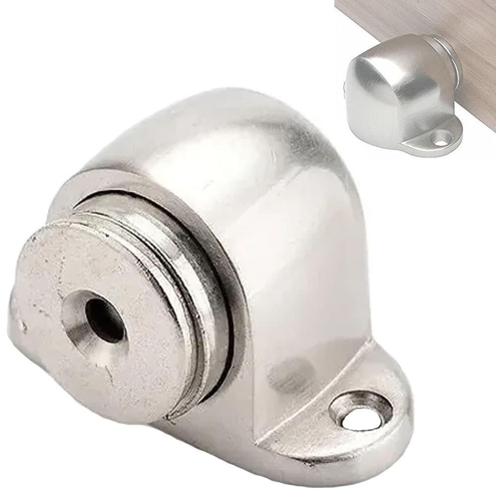 Até 4 Batentes Prendedor Segurador Trava de Porta Magnético em Aço Inox para Uso Interno