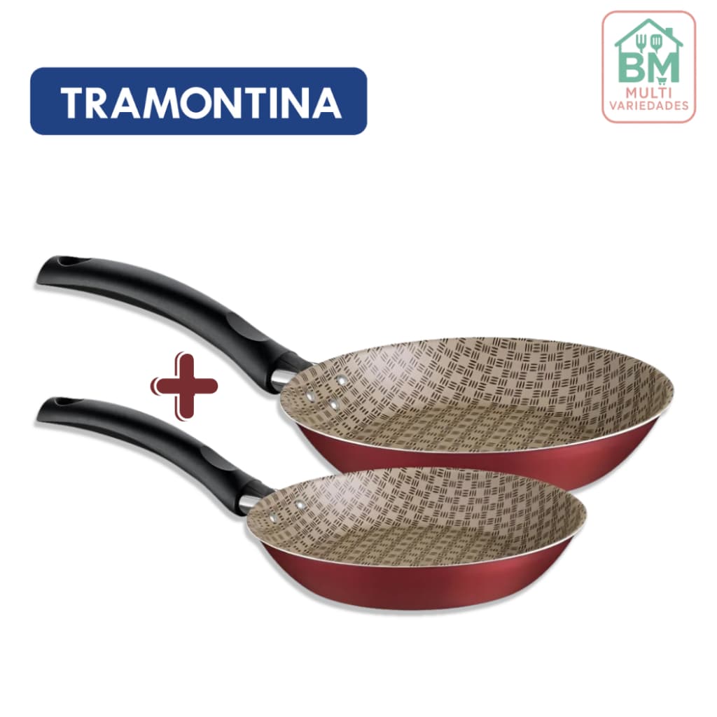 Kit 2 Frigideiras Tramontina Antiaderente Turim Starflon Max PROMOÇÂO