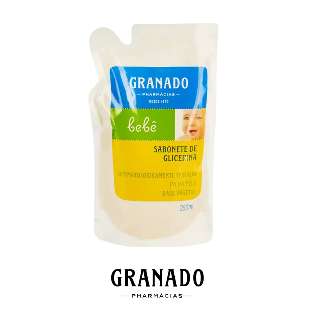 Refil Sabonete Líquido Granado Bebê Glicerina Tradicional 250ml