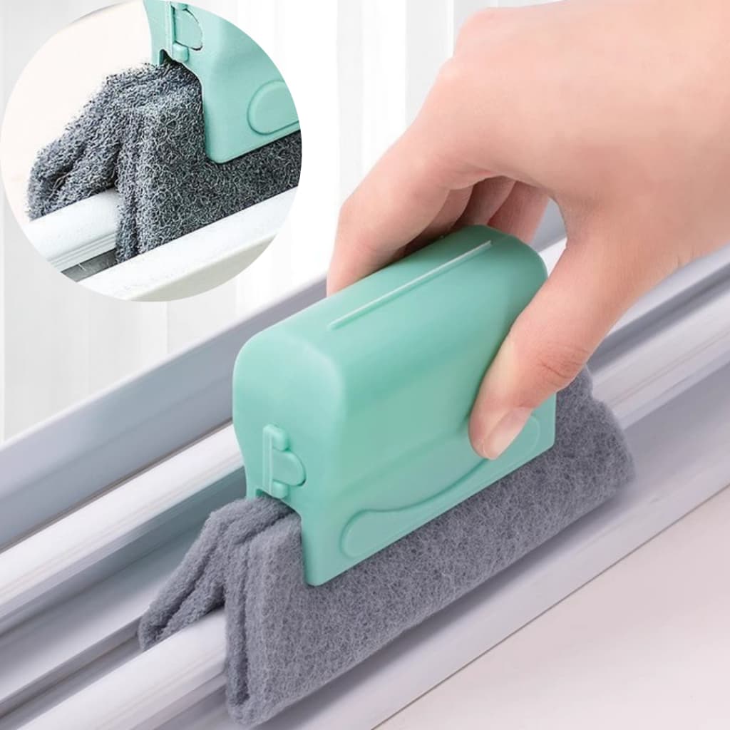Limpador Janela Escova Limpeza Cantos Multiuso Janelas Cozinha Fogão Limpa Canto Casa Microfibra