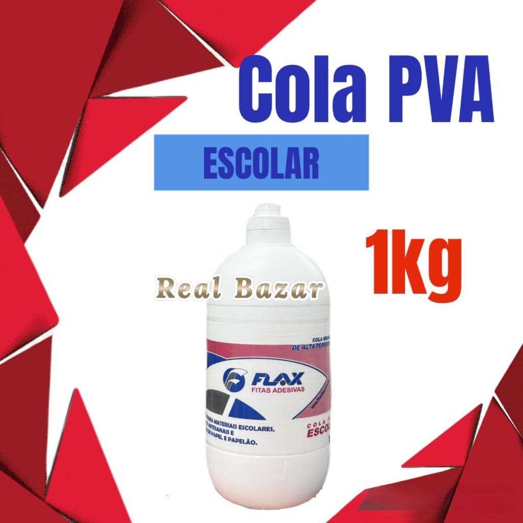 Cola Branca Escolar  500g Ou 1kg Artesanato Escolar Papel Papelão