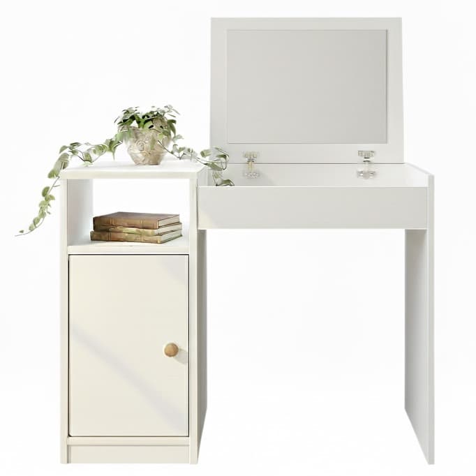 Penteadeira Compacta com Espelho Interno Dulce - Cores