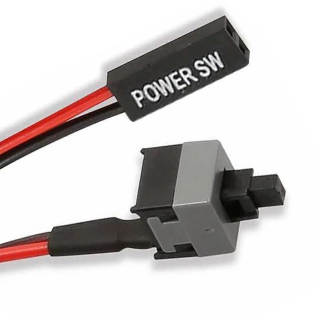 Cabo Power Sw Reset Botão On/off Interruptor Para Pc