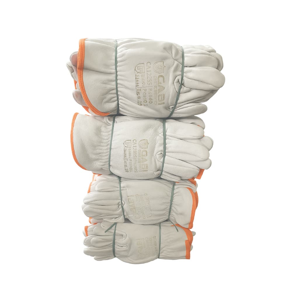 Luvas de Vaqueta Total Petroleira Kit com 10/ 8/ 6/ 4 pares TAM 10.