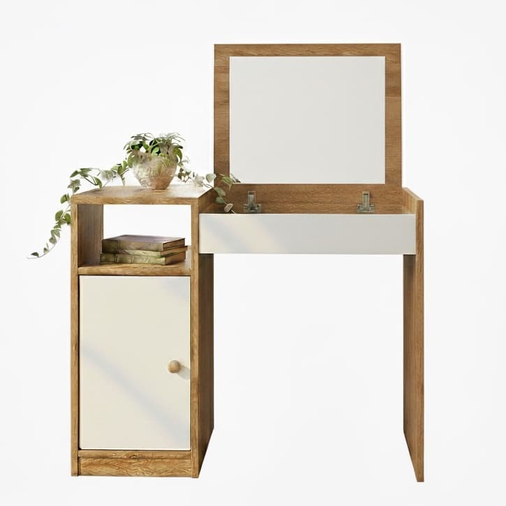 QUEIMA DE ESTOQUE!!! Penteadeira Compacta com Espelho Interno Dulce - Cores