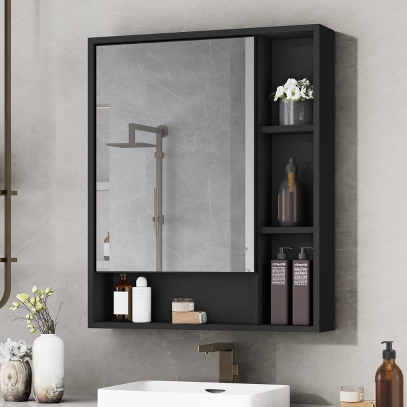 LIQUIDA!!! Armário Banheiro com Espelheira Porta Selene - Várias Cores