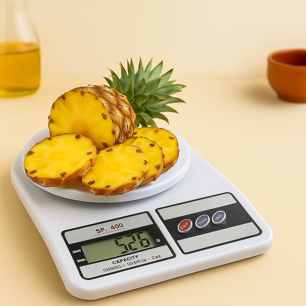 Balança Precisão Digital de Cozinha SF-400 até 10kg, Precisão 1g Sem Pilhas Grátis Culinária