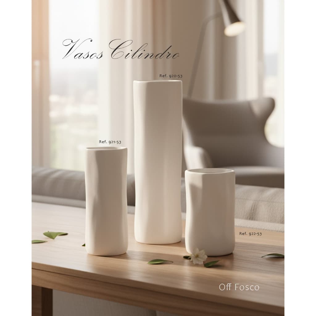 Vsaos cilindro orgânico moderno cerâmica