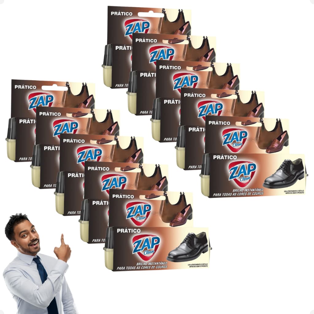 Kit 10 Esponjas Prático Brilho Mágico Incolor Instantâneo Restaura Bolsa Painél Hidrata Couro Sapato