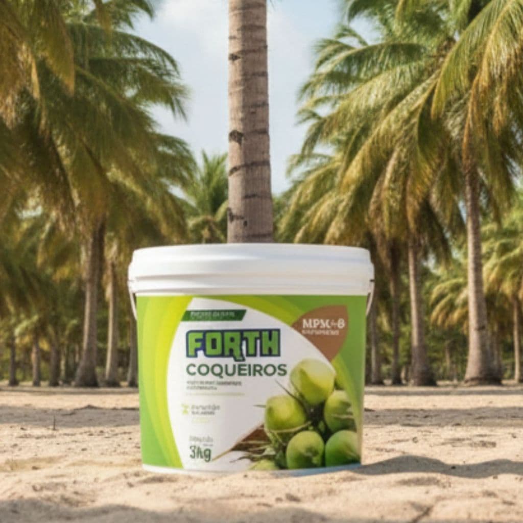 Adubo Fertilizante Forth Coqueiros 3 kg  Nutrição Completa para Alta Produção e Crescimento Saudável