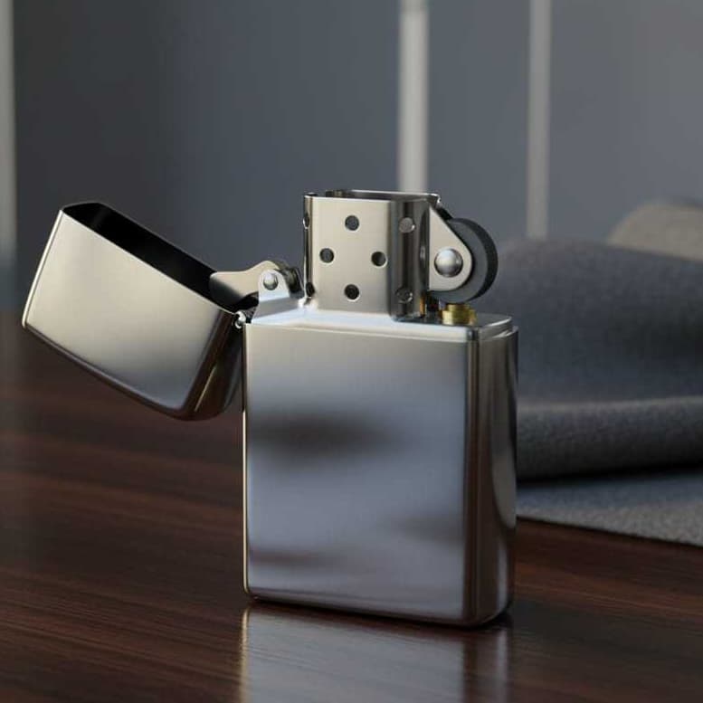Acendedor clássico recarregável estilo zppo cromado Luxury