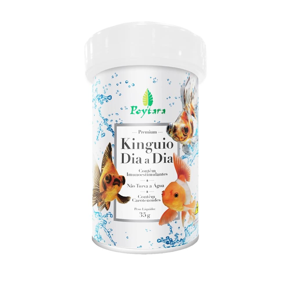 Ração Poytara Kinguio Dia A Dia 35g Peixe Japonês