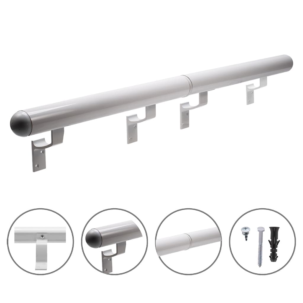 Tubo Corrimão Alumínio 2,00 Mts Antiferrugem Alta Durabilidade