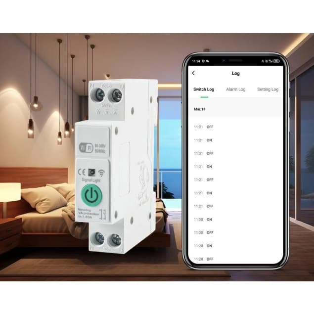 Disjuntor Inteligente Smart WiFi 63A 1P+N STM-63M