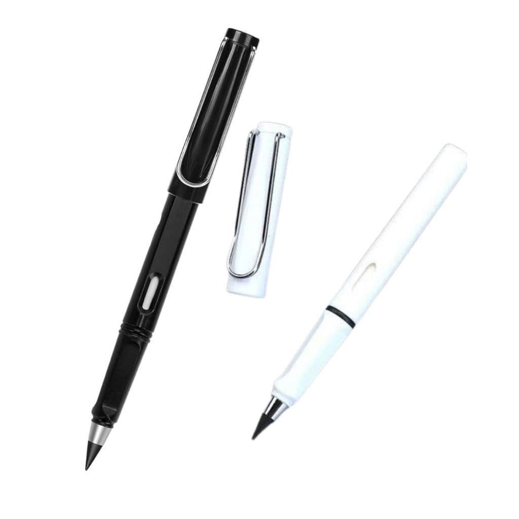 Lápis Infinito Mágico com Borracha Preto ou Branco - Não Acompanha Refil - S&V